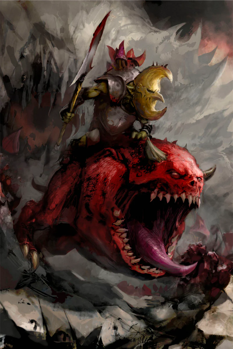 CHARGING LOONBOSS ON GIANT CAVE SQUIG - Image 2