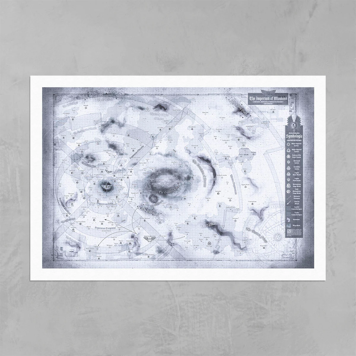 Horus Heresy Map of the Imperium - Greyscale - Image 3