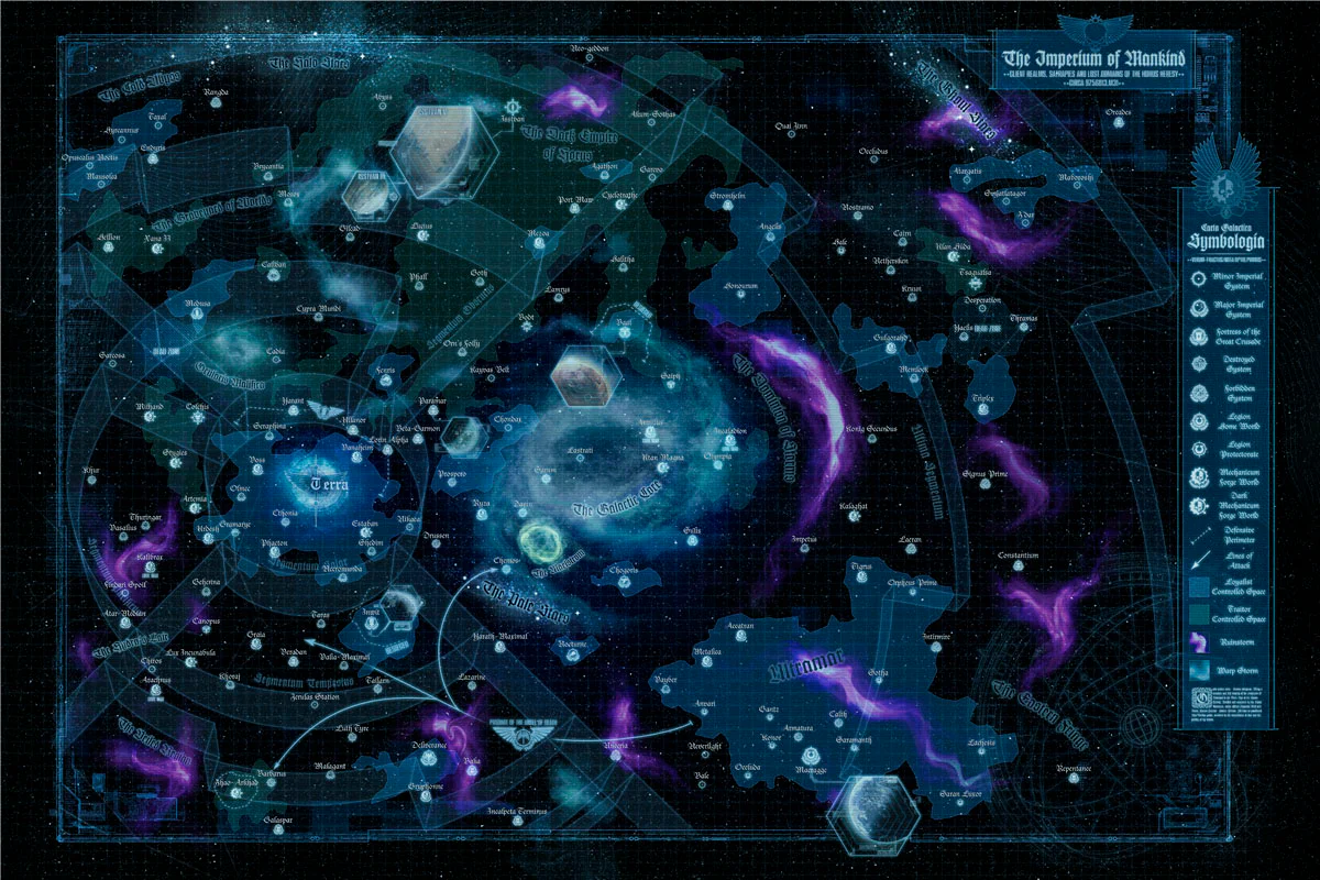 Horus Heresy Map of the Imperium - Planet Overlay - Image 2