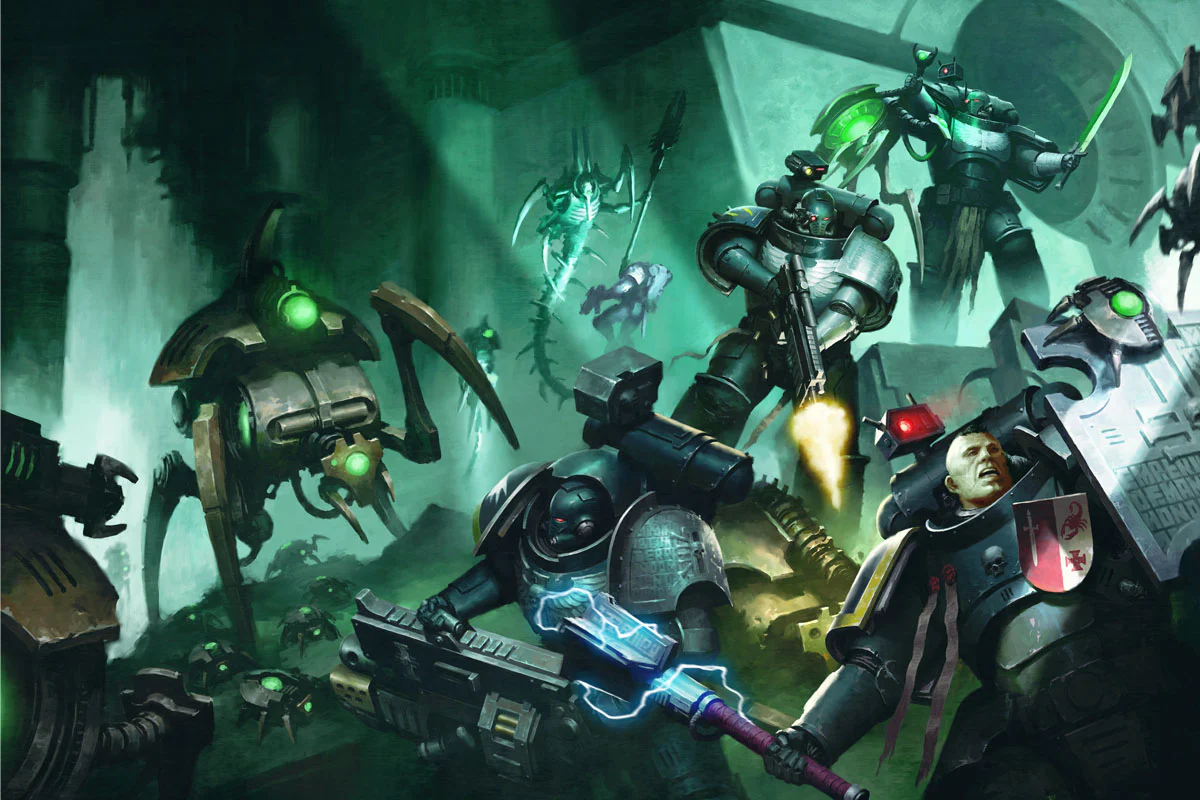 NECRONS FIGHTING DEATHWATCH - Image 2